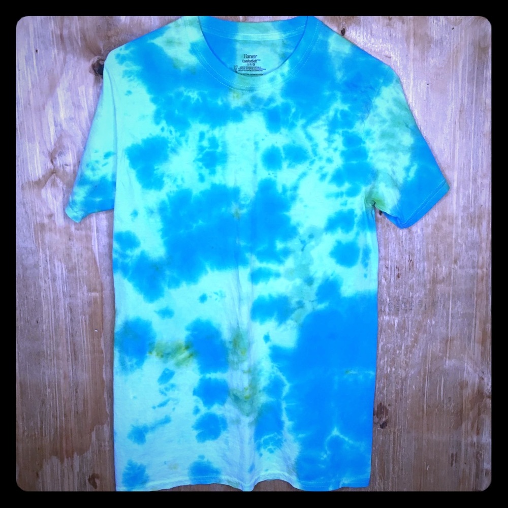Tie-Dye Green & Blue T-Shirt